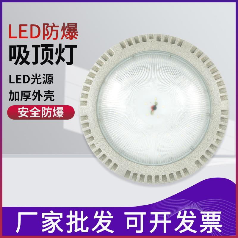 LED防爆吸顶照明灯免维护工厂加油站煤矿防爆工矿灯12W18W30W