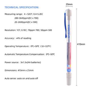 2019新型自动电导率PH测试棒便携式水质检测笔EC计多参数普通款
