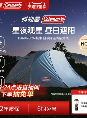通透网纱圆顶旅游黑胶帐篷