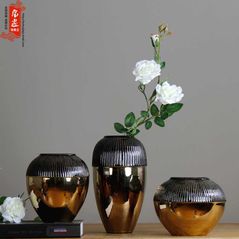 花瓶玄关走廊风格装饰摆件创意家居摆设陶瓷摆饰花盆青花瓷