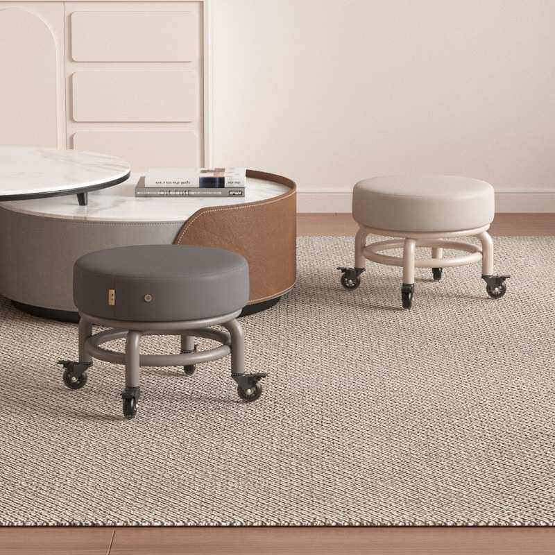 滑轮矮凳静音万向轮小凳子金属家用带轮子可移动换鞋凳板凳学步凳,3C数码配件,摄像机配件,淘宝优惠券,粉丝福利购,淘宝优惠卷