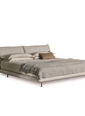 现代简约Blend布艺床意式极简设计师小户型主卧布艺床双人软靠床