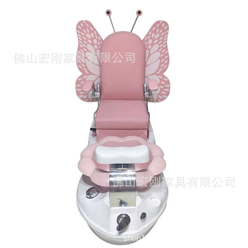 美甲沙发电动足浴按摩椅手足护理多功能沙龙足浴椅冲浪彩灯