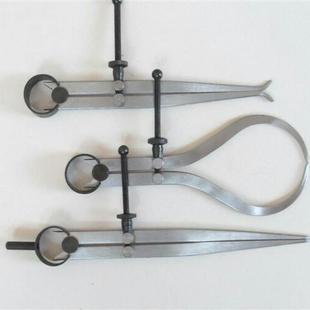 34568寸套装弹簧卡规3件套弹簧内外卡划规组套间距规分规圆规