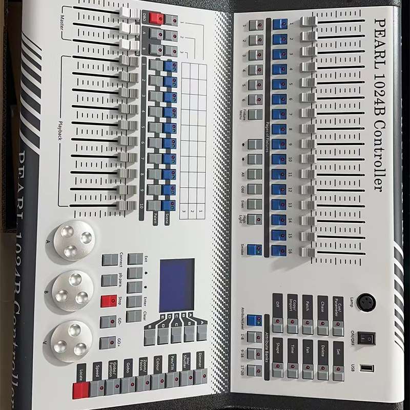 现货 小珍珠1024B调光控台舞台灯光控制台DMX512电脑灯控制器