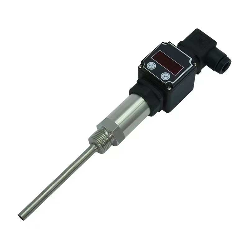 赫斯曼一体化温度传感器热电阻pt100数显插入式温度变送器0/5V10V