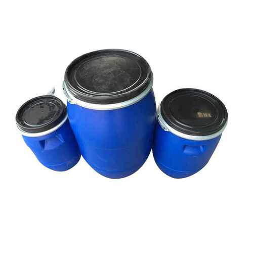 25L30升50kg60升120L200公斤圆形开口铁箍塑料桶法兰抱箍桶化工桶