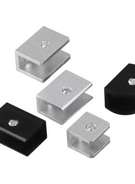 铝合金玻璃夹固定夹支架托夹玻璃托架隔板层板夹方形玻璃托卡夹子