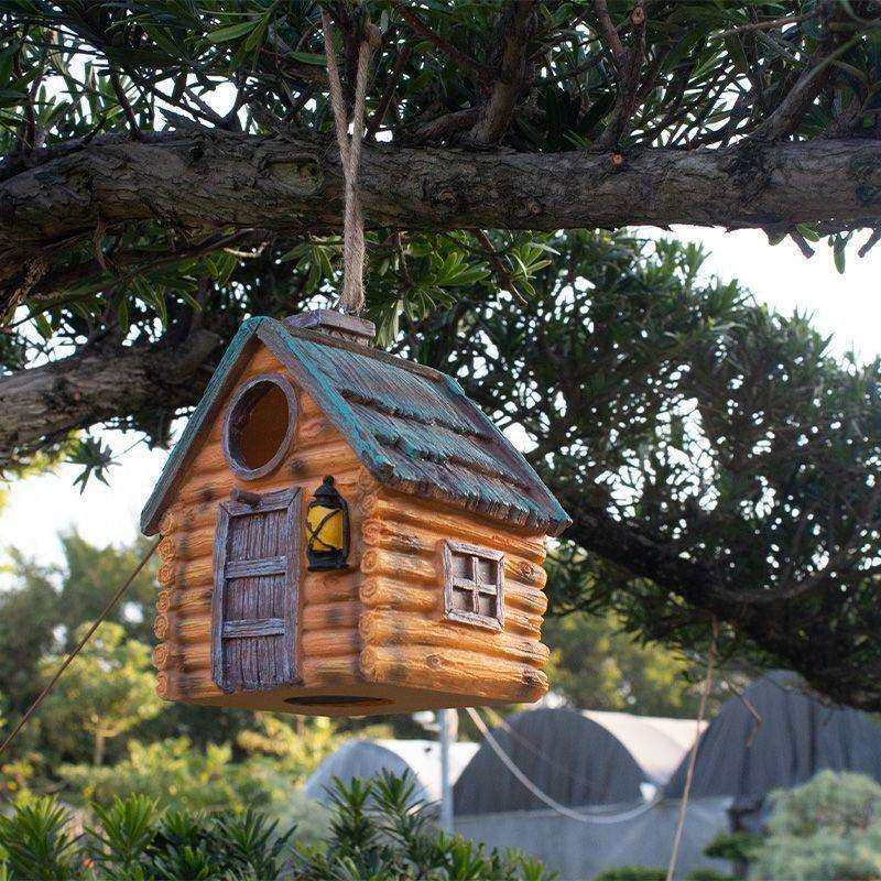 户外花园树屋树挂鸟窝室外庭院阳台装饰动物墙面房子树脂摆件,模玩/动漫/周边/娃圈三坑/桌游,模型制作工具/辅料耗材,淘宝优惠券,粉丝福利购,淘宝优惠卷