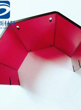 透明红PC塑料板雕刻打孔切割红色透明PC板灯罩抗冲防护罩PC板红色