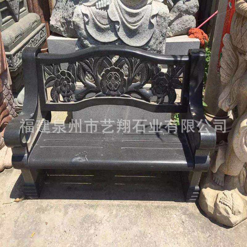 供应户外休闲庭院沙发椅 公司小区公园石雕动物椅子 花岗岩石桌椅
