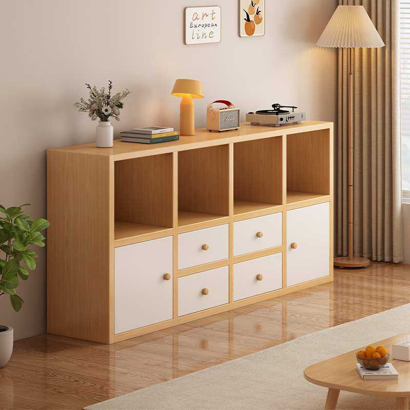 书柜储物柜落地一体收纳柜卧室床边柜子矮柜家用靠墙防尘柜格子柜,模玩/动漫/周边/娃圈三坑/桌游,模型制作工具/辅料耗材,淘宝优惠券,粉丝福利购,淘宝优惠卷