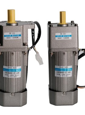 5GU140W180W三相单相小型微型交流齿轮减速机可调速变速电机马达