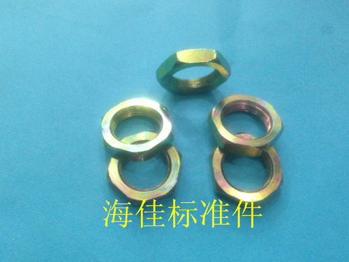 GB808 GB54 细牙薄螺母 扁螺母M16*牙距1*厚度5 正品8.8级