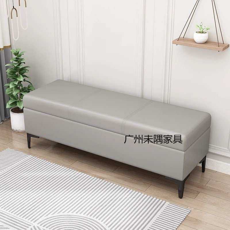 家用门口换鞋凳入户可坐式轻奢储物凳服装店长条沙发凳床尾收纳凳