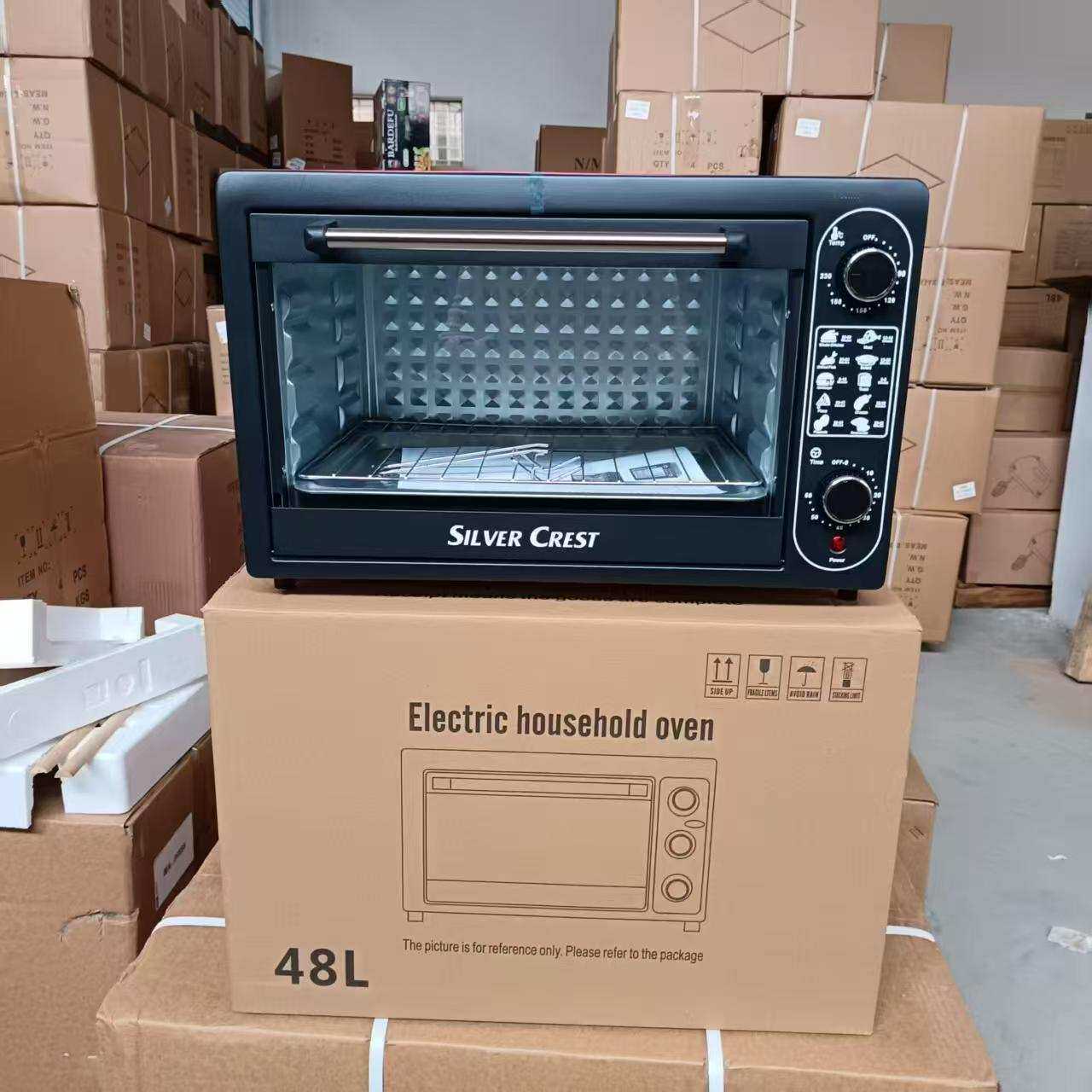 跨境48LOven25L 13L烤箱智能家用大容量多功能可预约定时烘培烤箱