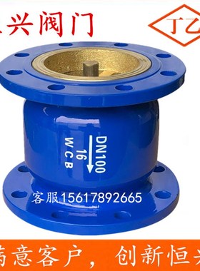 HC41X-16法兰消音消声止回阀立式卧式碳钢单向阀DN80 100 150 200