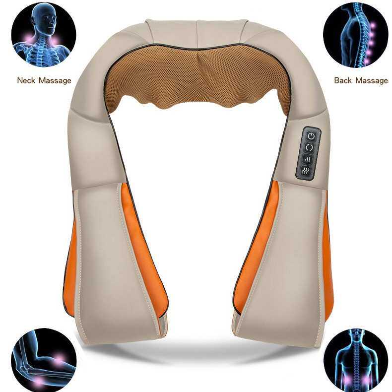 新款多功能揉捏按摩披肩式腰椎颈肩腿部按摩器理疗仪厂家代发