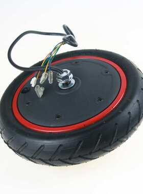 电动滑板车二代电机 Pro滑板车电机 36V350W8.5寸红色边电机套装