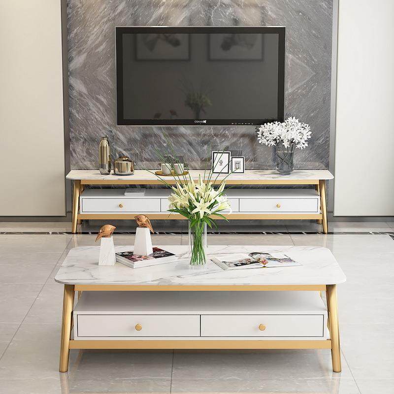 北欧客厅大理石茶几创意小户型电视柜组合ins酒店 带抽屉电视柜,电子元器件市场,其它元器件,淘宝优惠券,粉丝福利购,淘宝优惠卷