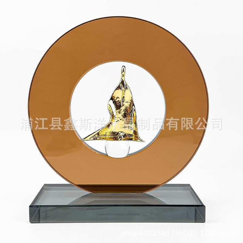 百搭轻奢禅意风水晶摆件书房卧室客厅玄关直播间家居家饰装饰品