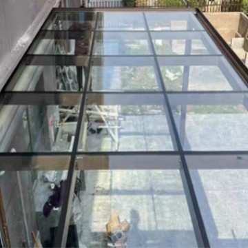 广州白云铝合金阳光房不锈钢玻璃雨棚户外花园凉亭阳台屋顶遮阳棚