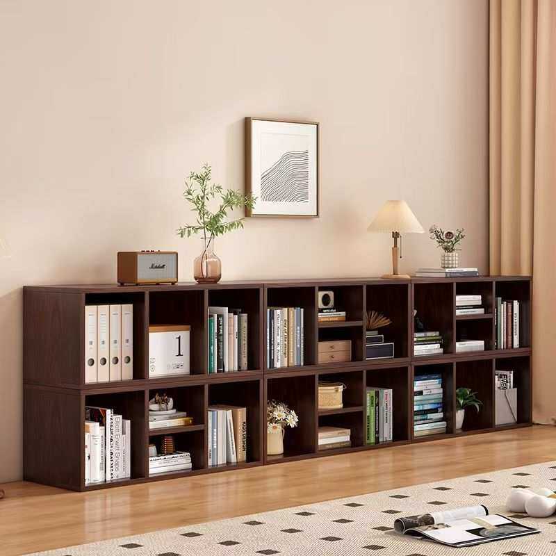 书架置物架落地儿童书柜家用板材收纳柜子小型储物柜分层格子柜,3C数码配件,摄像机配件,淘宝优惠券,粉丝福利购,淘宝优惠卷