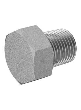 Metric Male 耐高压316不锈钢外六角外丝堵头 1M3P139