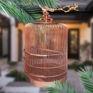 鸟笼不锈钢玄凤虎皮牡丹大号鹦鹉百灵鸟笼画眉八哥鹩哥笼定制