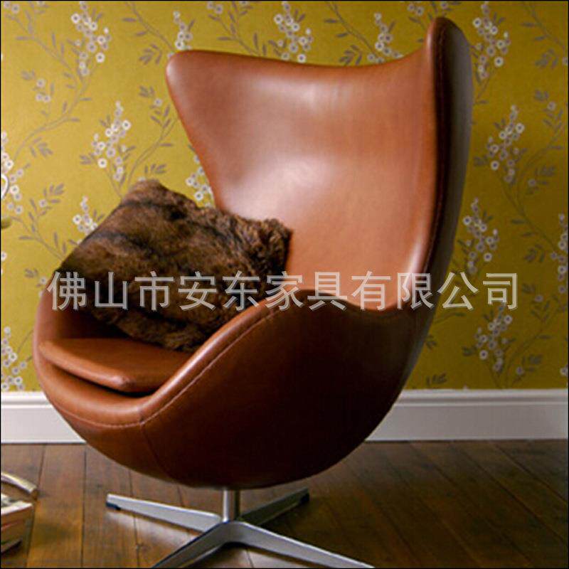 售楼部个性会客洽谈接待区鸡蛋布皮艺缝制沙发椅躺椅太空舱泡泡椅