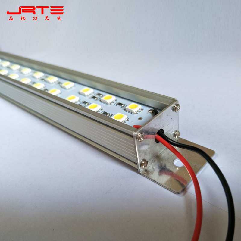 高亮双排LED硬灯条 5050灌胶防水室外照明灯条 低压24V120珠/米