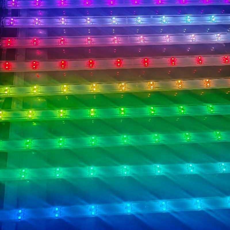 LED全彩网格屏 LED点光源2cm网格钢丝绳户外卷帘像素屏厂家,3C数码配件,摄像机配件,淘宝优惠券,粉丝福利购,淘宝优惠卷