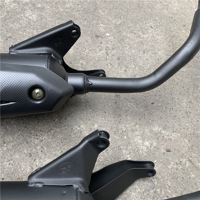 踏板摩托车gy6125迅鹰鬼火巧格尚领雨钻消声器排气管国四电喷烟筒