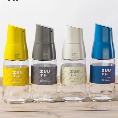 加拿大zuutii油壶家用厨房玻璃酱油醋调料瓶防漏油罐重力感应油瓶