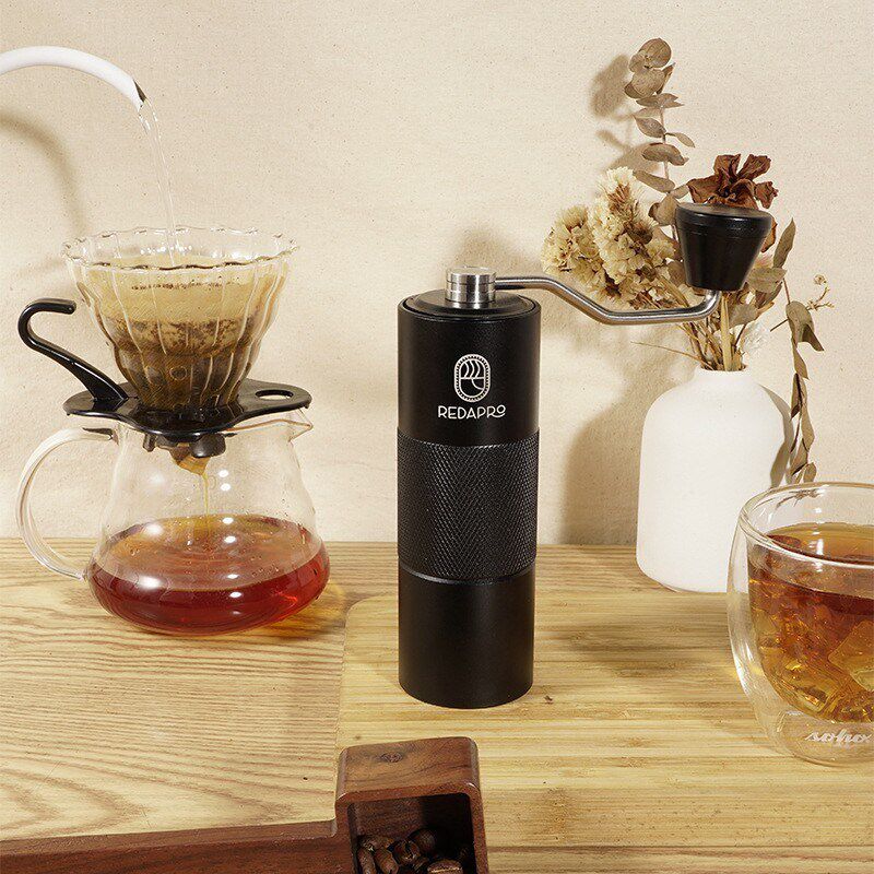 意式手摇咖啡机咖啡豆粉碎机家用便携式不锈钢五星磨芯磨豆机