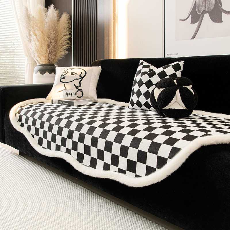 不规则异形沙发垫秋冬季防滑坐垫子2023新款客厅皮沙发套罩盖布巾