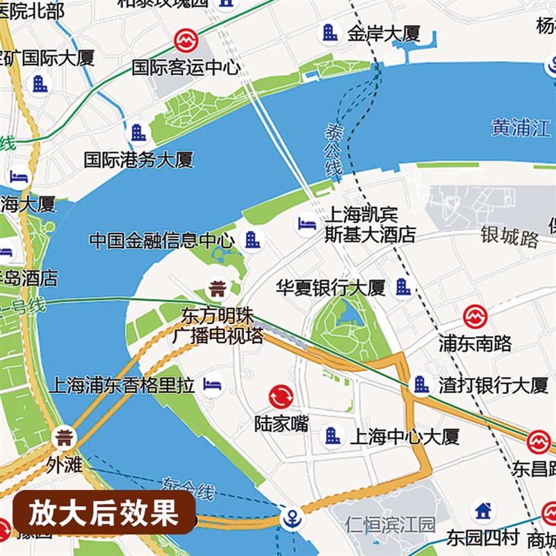 2024上款清海市城区上海市区地 图办公室挂图高新壁贴超大定制