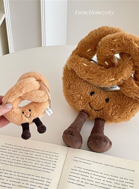 碱水结毛绒门把手挂件可爱儿童房装饰家居摆件创意礼物毛绒玩具