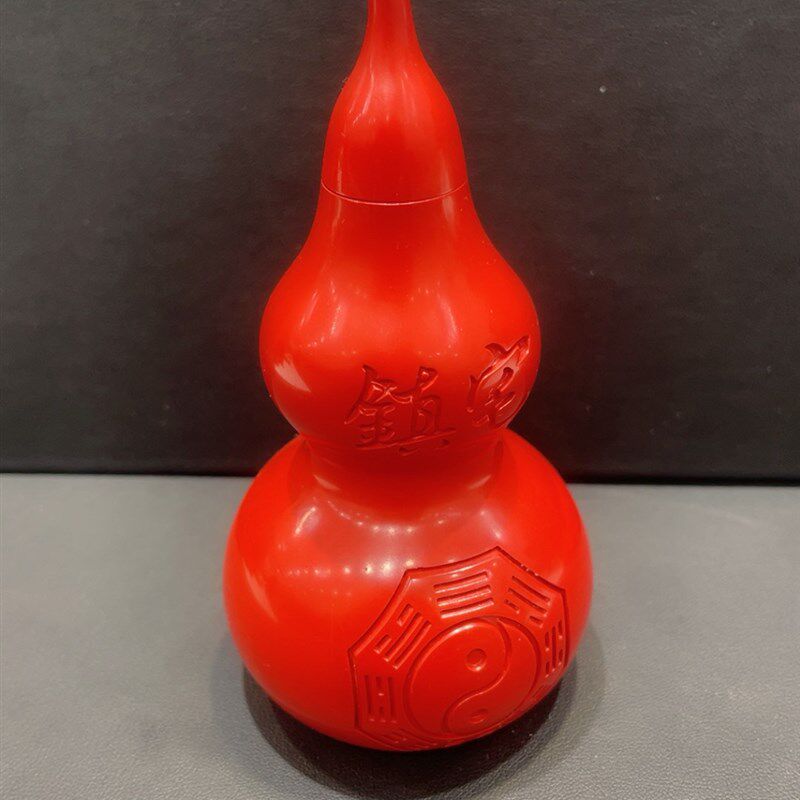朱砂摆件葫芦款红砂大号开口葫芦摆件双面办雕可打开家中刻公室等