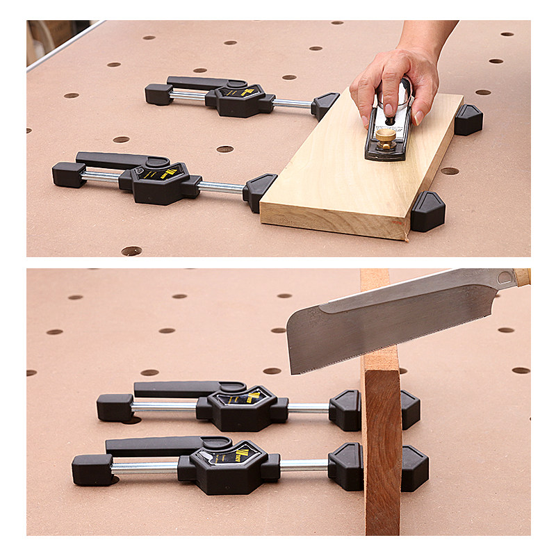 木工桌面夹 快速固定夹 孔夹具 木板夹 锁紧 DIY工具新款