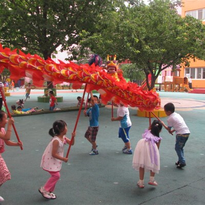 道儿园舞龙6号儿童舞龙幼具少 舞龙道具儿4-6儿童岁舞龙质量好