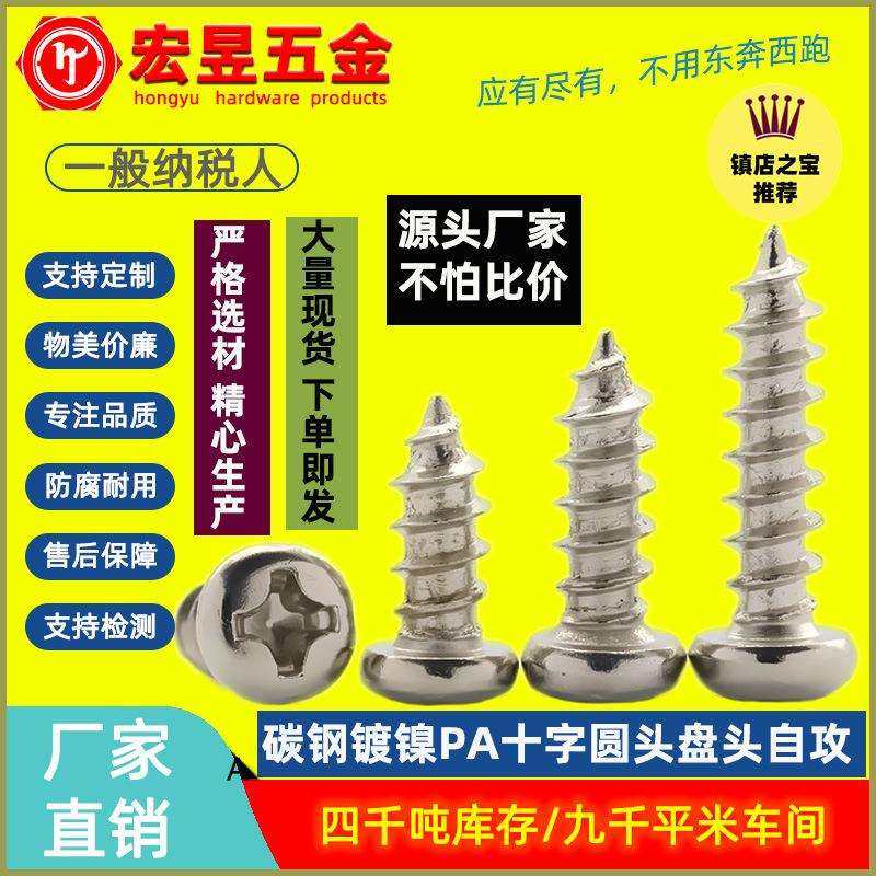 PA十字圆头自攻非标螺丝十字盘头自攻非标螺钉M1.2/M1.7/M2/M2.2,模玩/动漫/周边/娃圈三坑/桌游,模型制作工具/辅料耗材,淘宝优惠券,粉丝福利购,淘宝优惠卷