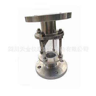 304材质不锈钢视盅水流指示器法兰玻璃试盅管道视镜DN15/25/50/80