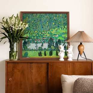 梦想城镇克里姆特美式客厅轻奢小众艺术装饰画法式卧室衣帽间挂画