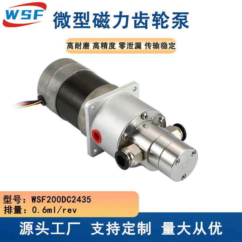 不锈钢微型齿轮泵 咖啡机液体计量泵磁力驱动耐腐蚀喷码齿轮泵