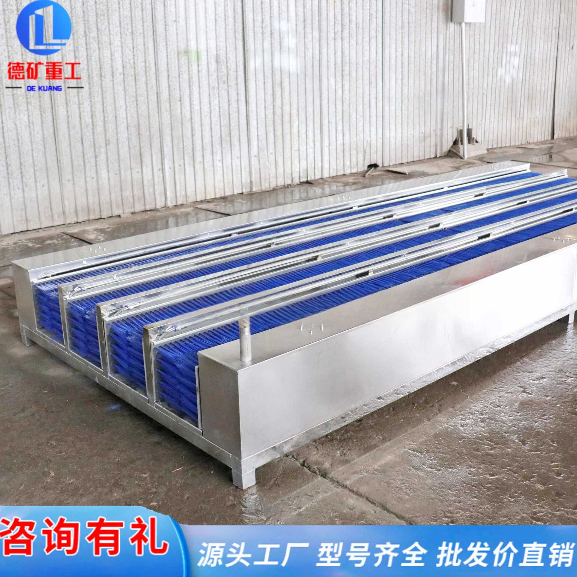 矿用洗靴机 双通道全自动烘干洗靴机 红外线感应无动力洗鞋机