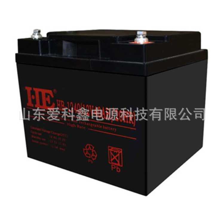 HE蓄电池HB-1238 HE 12V38AH 通信基站 太阳能路灯免维护电池