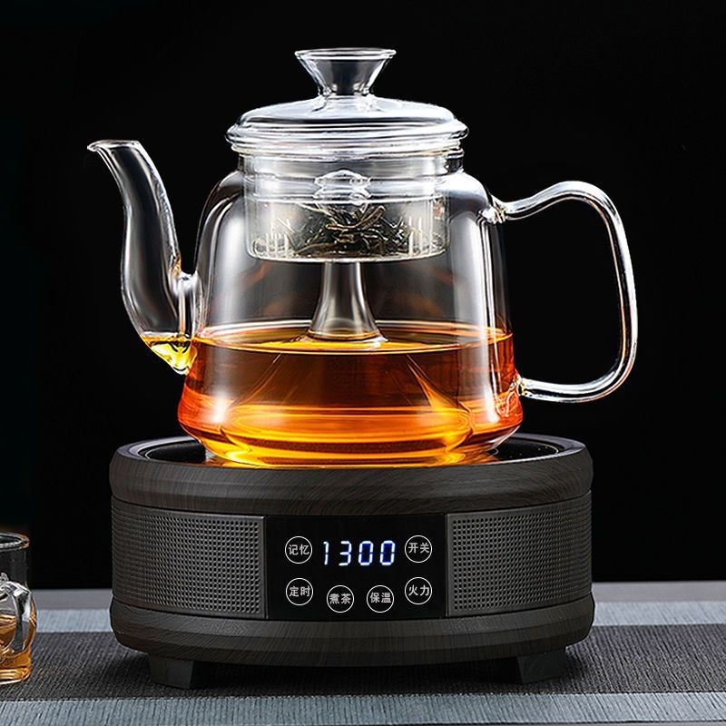 9QXC悦龙门电陶炉煮茶壶白茶耐高温玻璃蒸茶器全自动家用烧水茶具