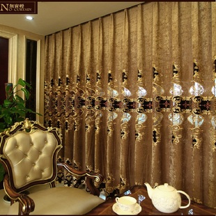 2023新款欧式窗帘客厅成品高档大气卧室阳家用窗帘主卧落地窗纱帘