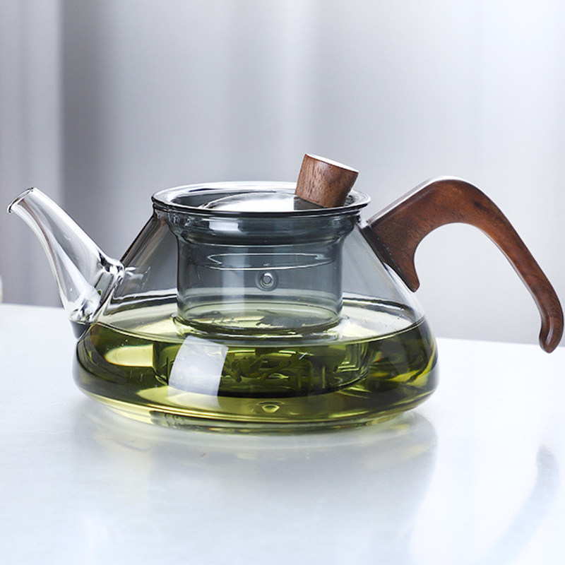 三件套玻璃侧把茶壶套装茶水分离功夫茶具套装家用侧把壶茶具套装